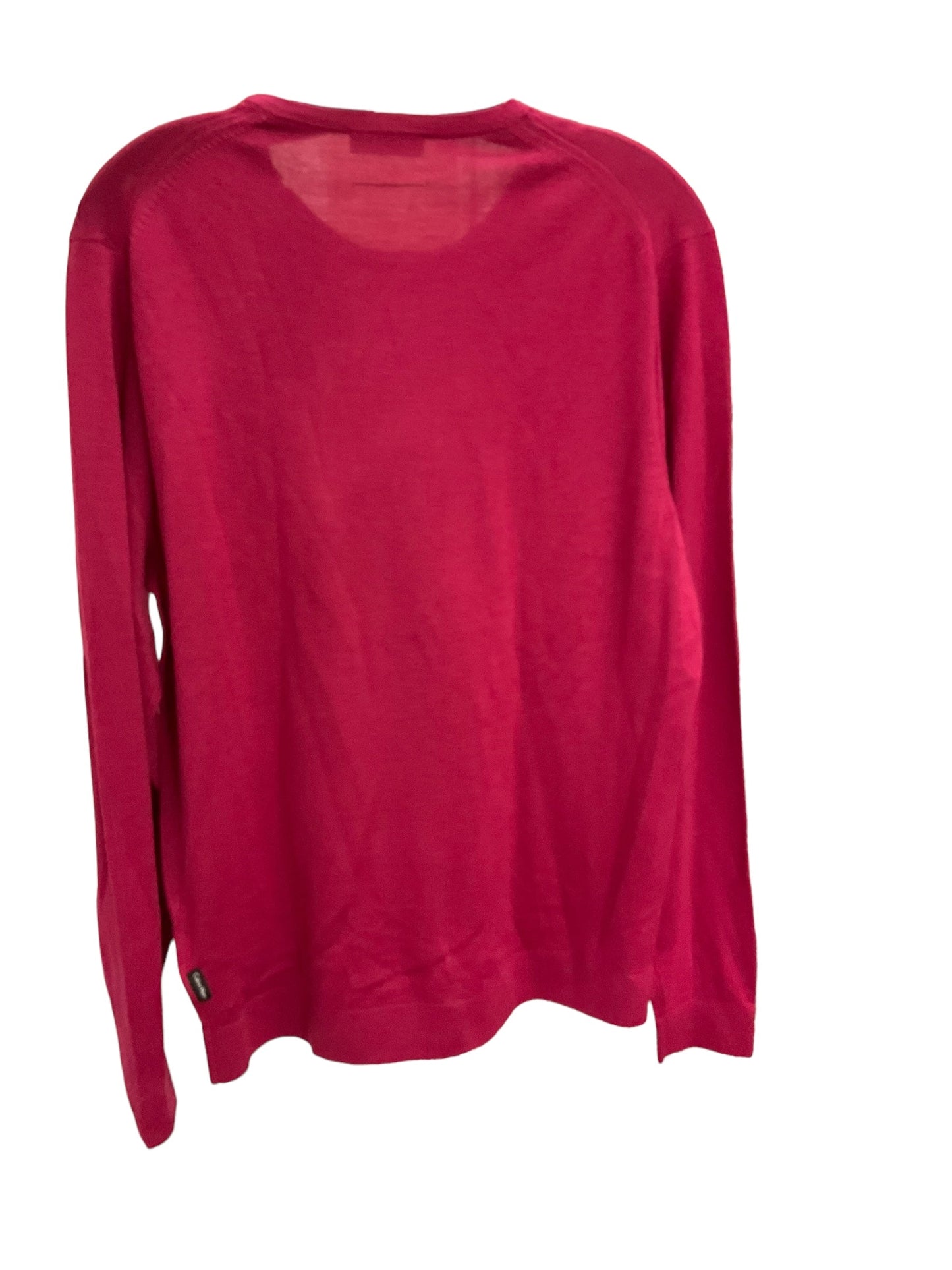 Top Long Sleeve By Calvin Klein In Raspberry, Size: L