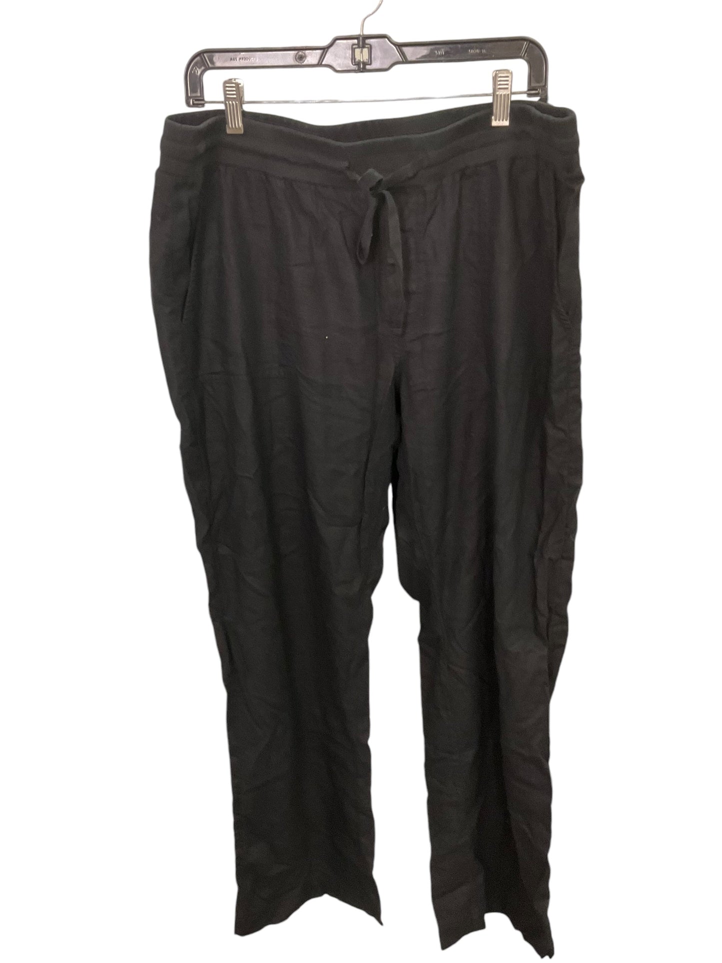 Pants Linen By Caslon In Black, Size: L