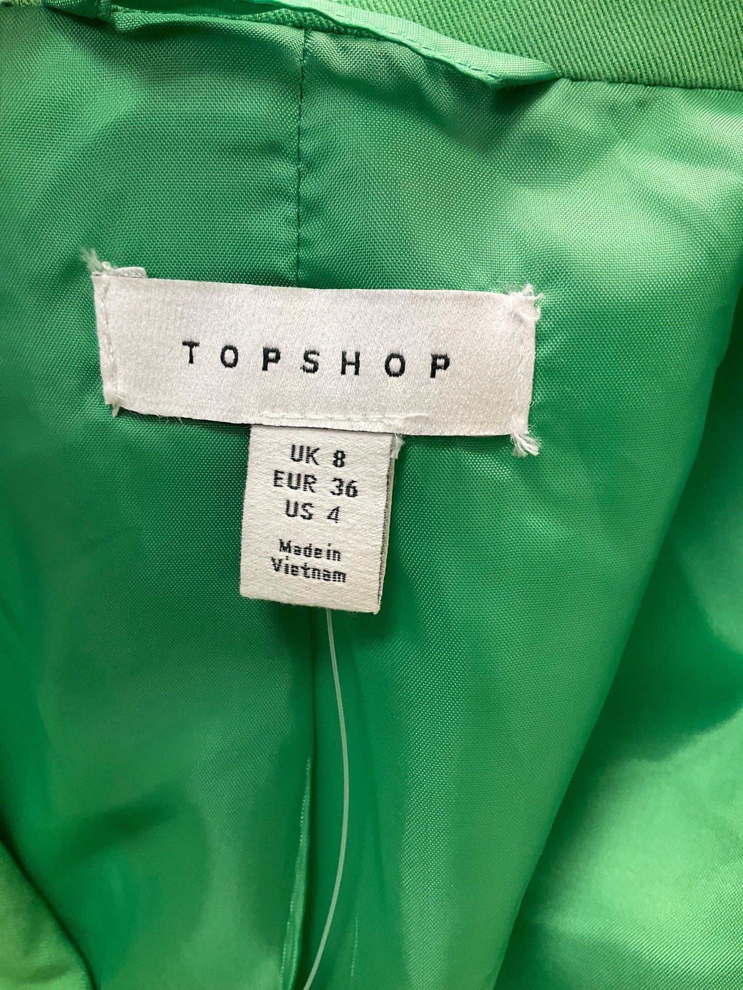 Blazer By Topshop In Green, Size: S