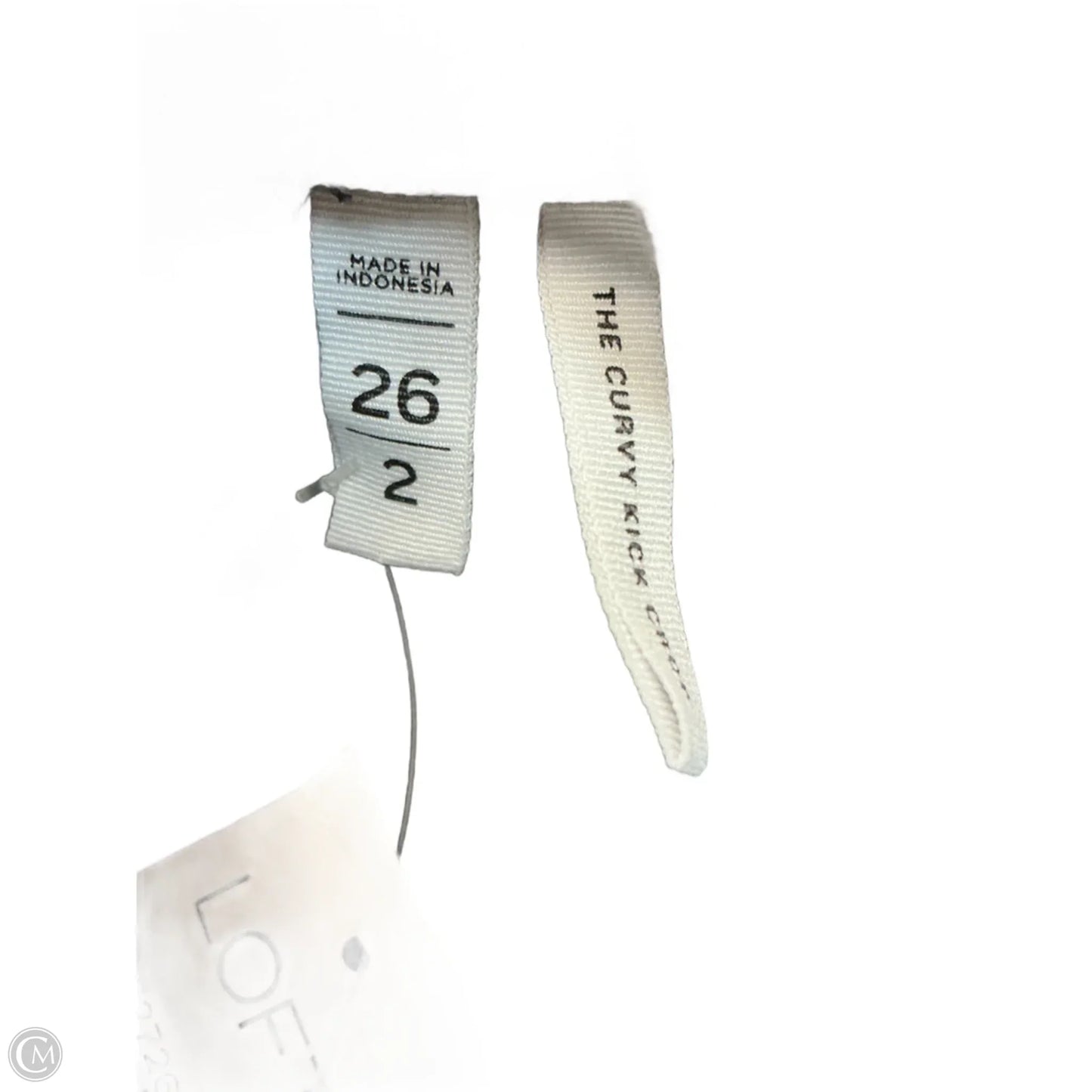 Jeans Cropped By Loft In Grey Denim, Size: 2