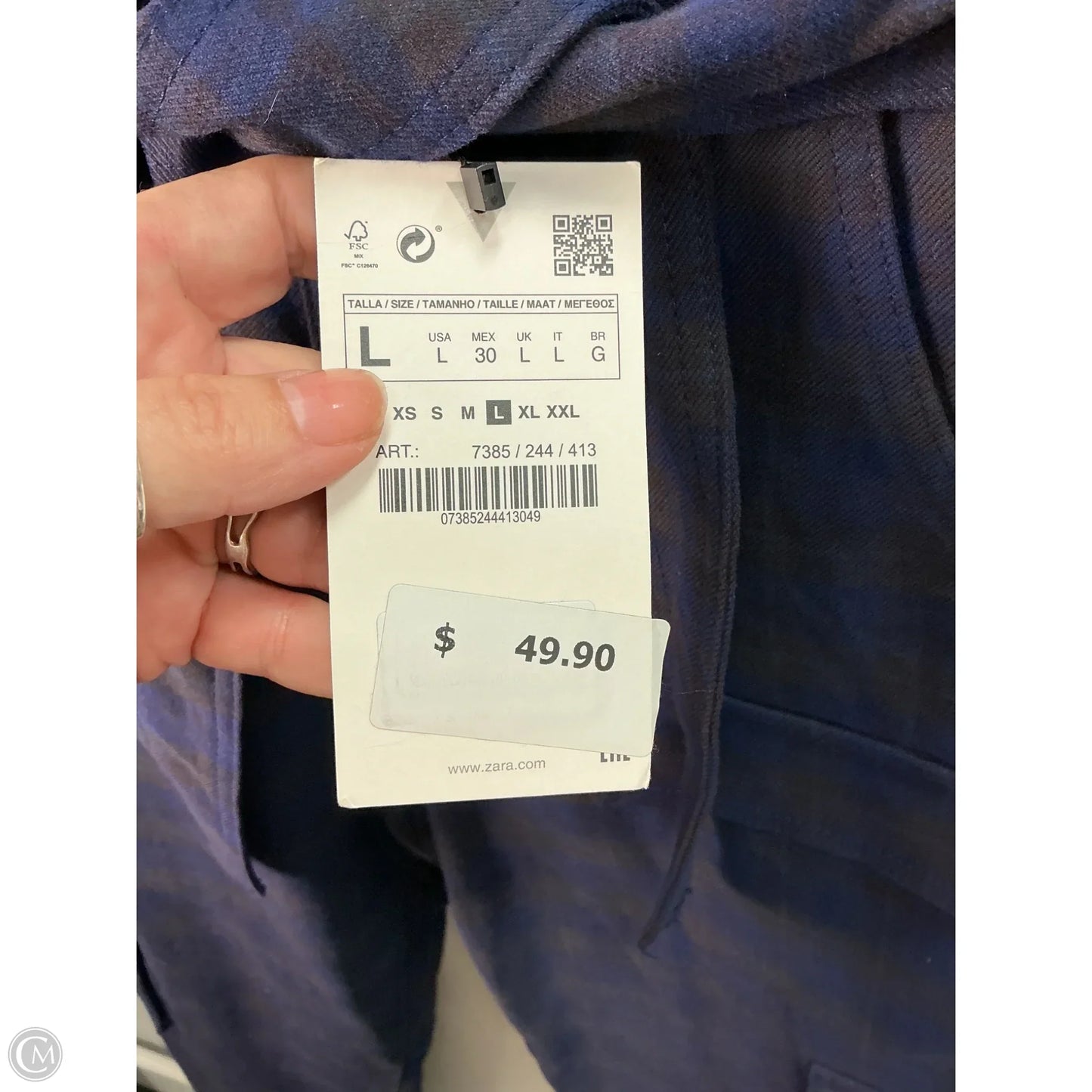 Pants Other By Zara In Blue, Size: L