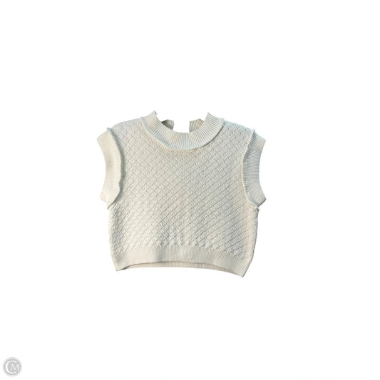 Top Sleeveless By Clothes Mentor In White, Size: S