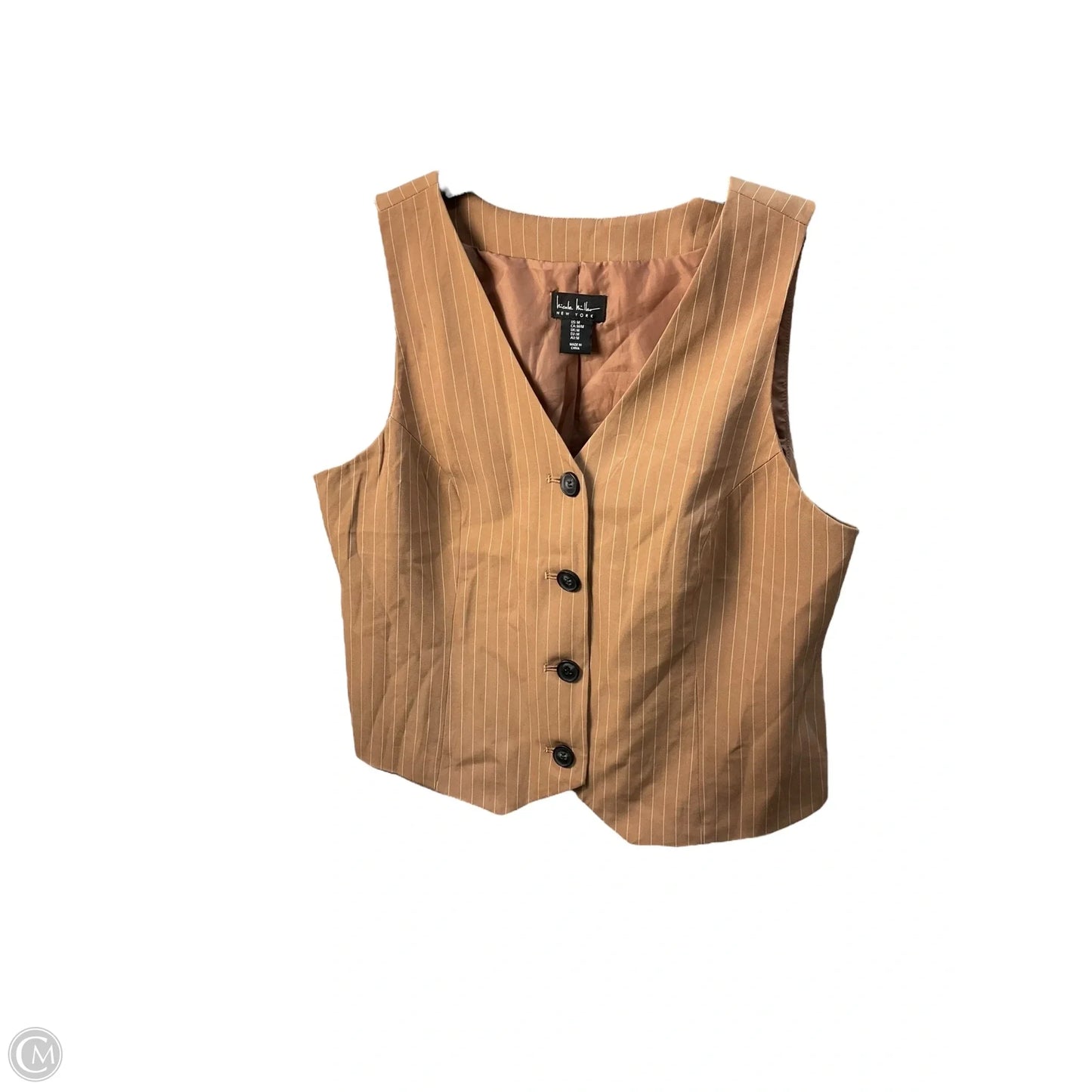 Vest Other By Nicole Miller In Brown, Size: M
