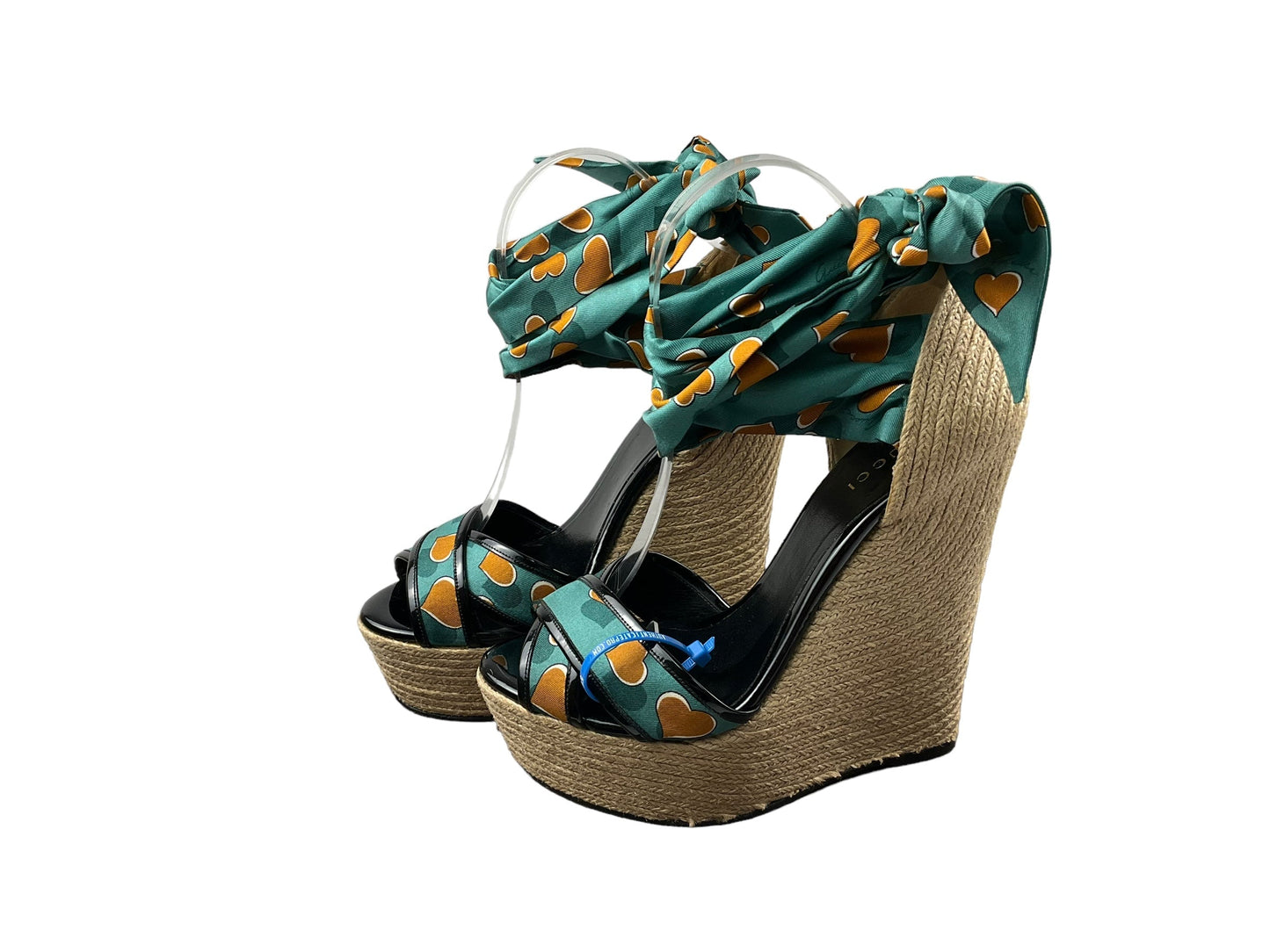 Teal Sandals Luxury Designer Gucci, Size 8.5