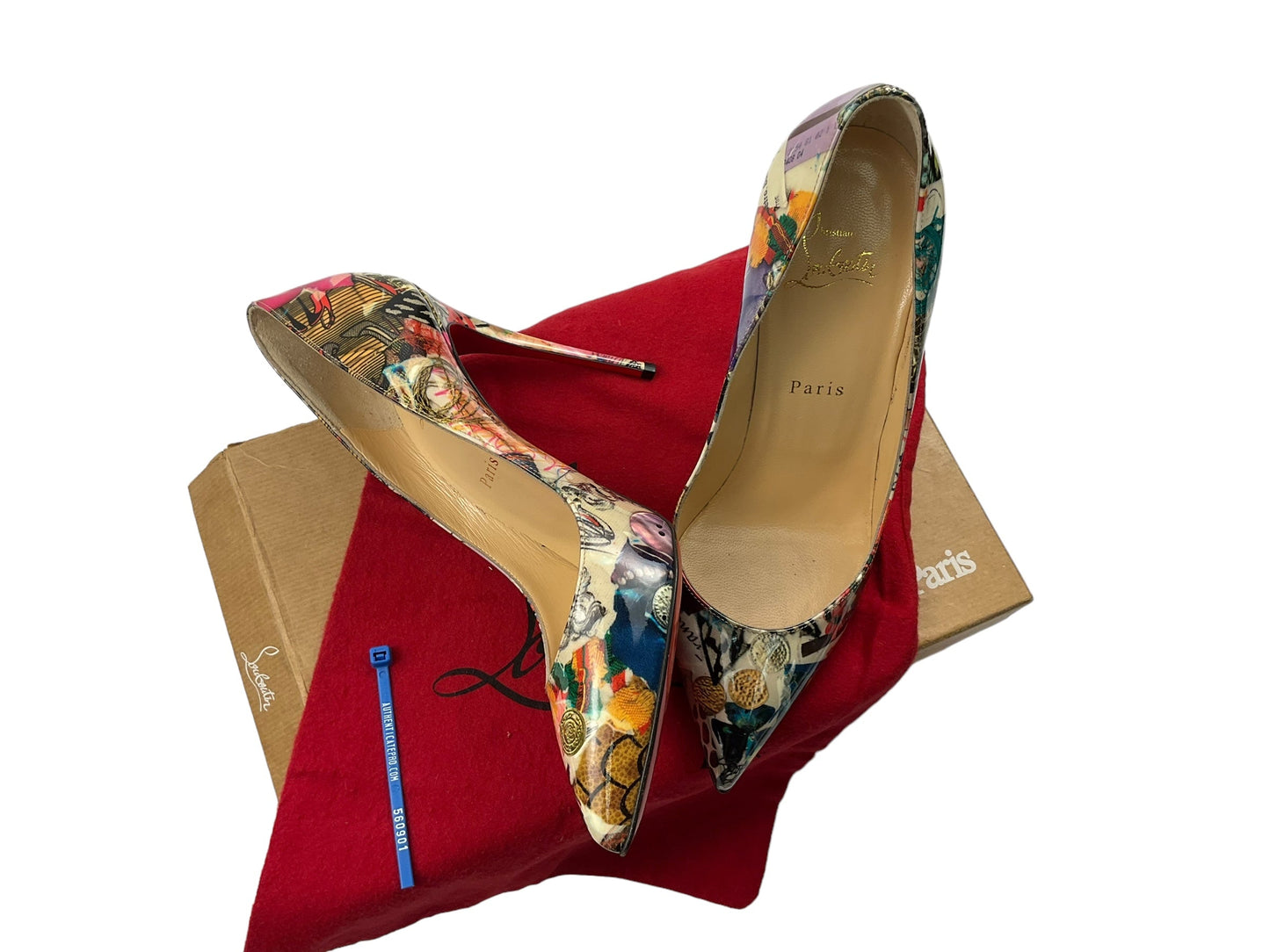 Multi-colored Sandals Luxury Designer Christian Louboutin, Size 9