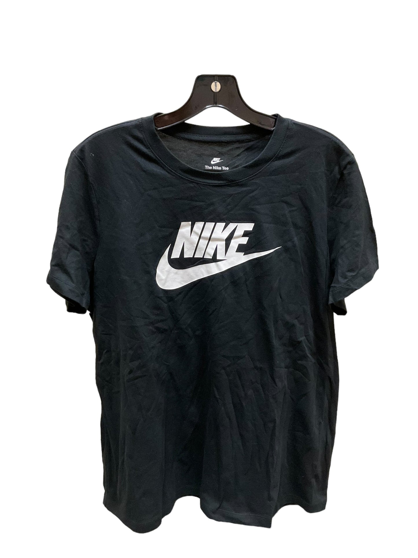 Black Athletic Top Short Sleeve Nike Apparel, Size Xl