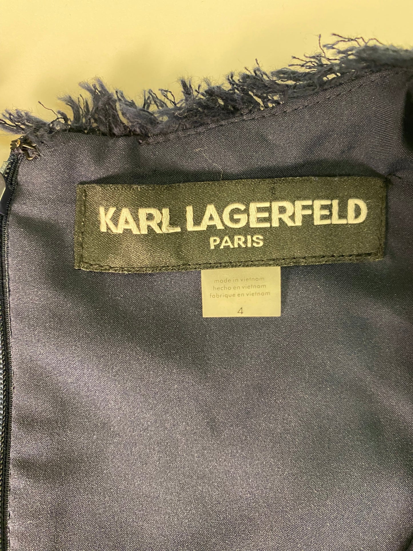 Navy Dress Designer Karl Lagerfeld, Size S