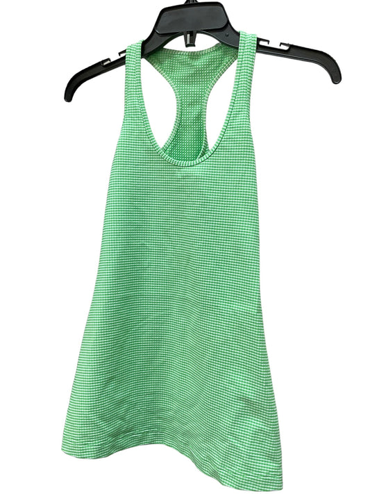 Green Athletic Tank Top Lululemon, Size S