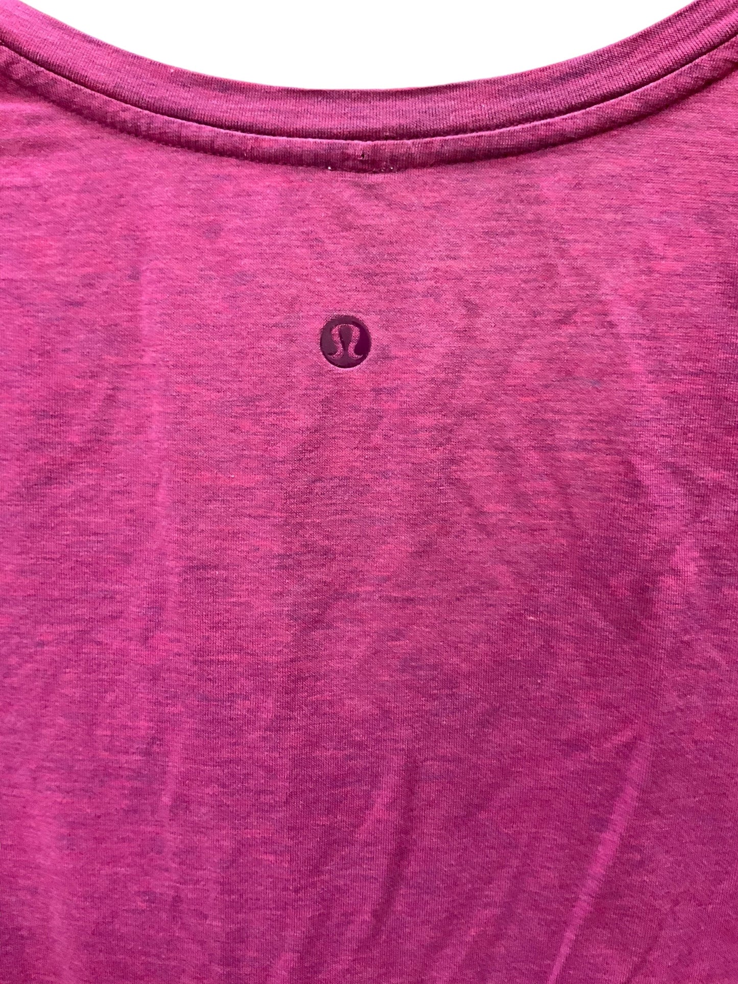 Magenta Athletic Top Short Sleeve Lululemon, Size M