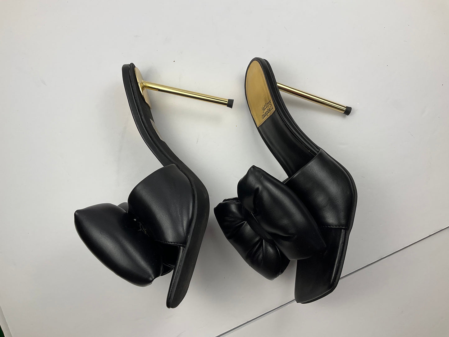 Black Sandals Heels Stiletto Jeffery Campbell, Size 10