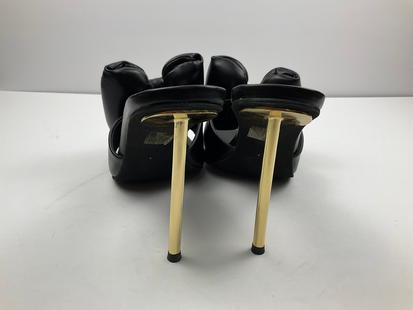 Black Sandals Heels Stiletto Jeffery Campbell, Size 10