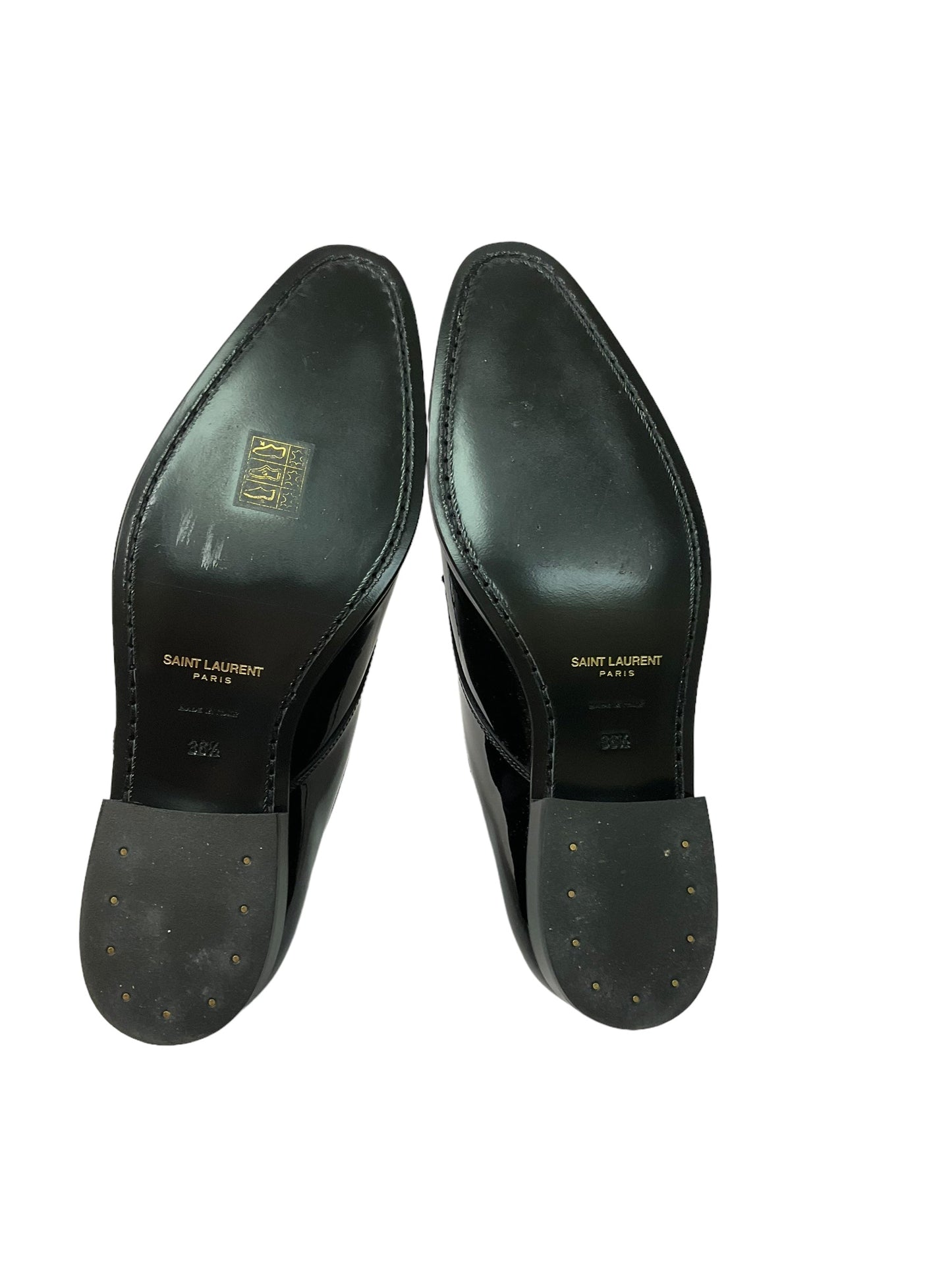 Shoes Luxury Designer By Yves Saint Laurent In Black, Size: 6.5