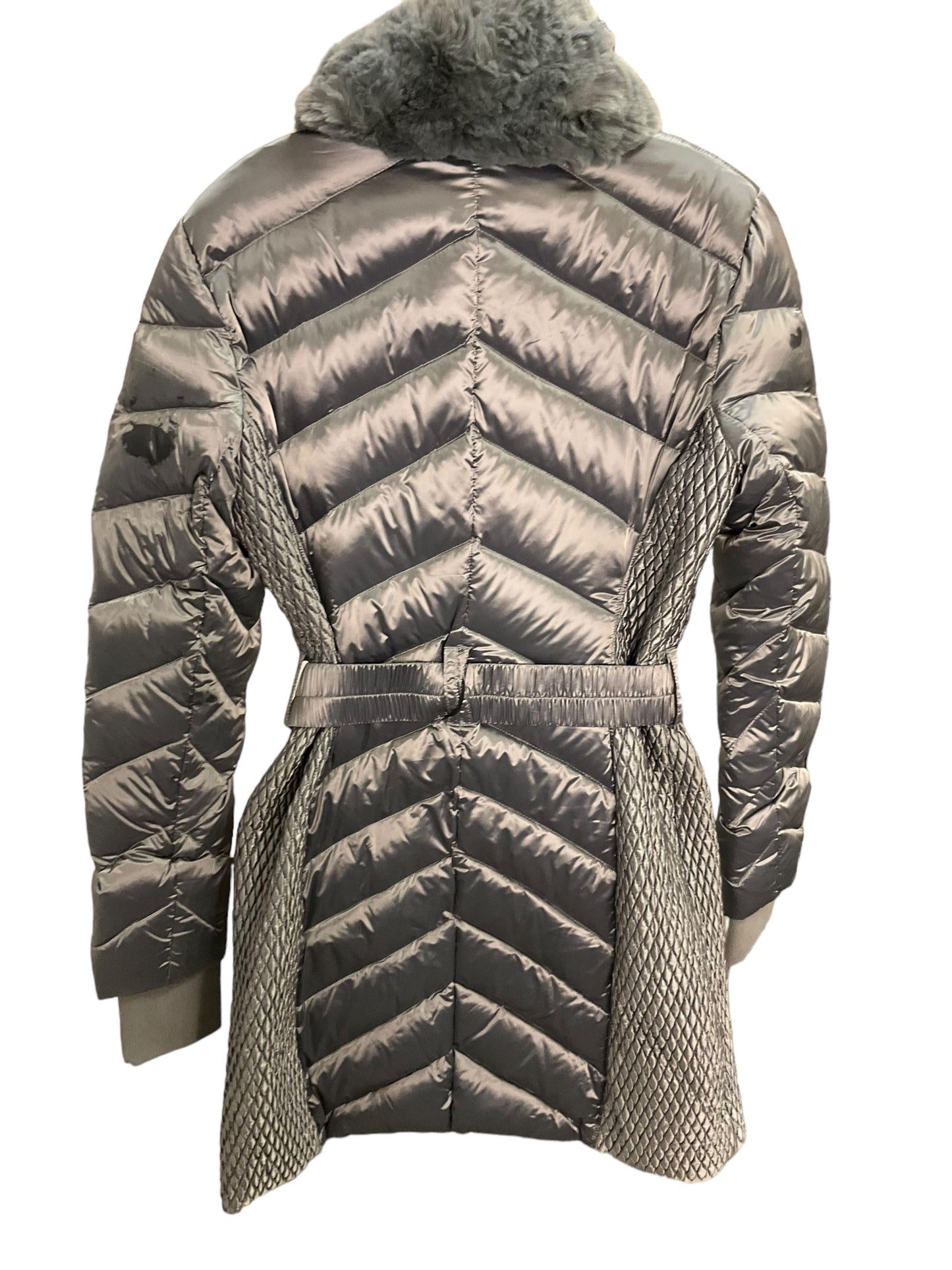 Coat Parka By Bcbgmaxazria In Grey, Size: S