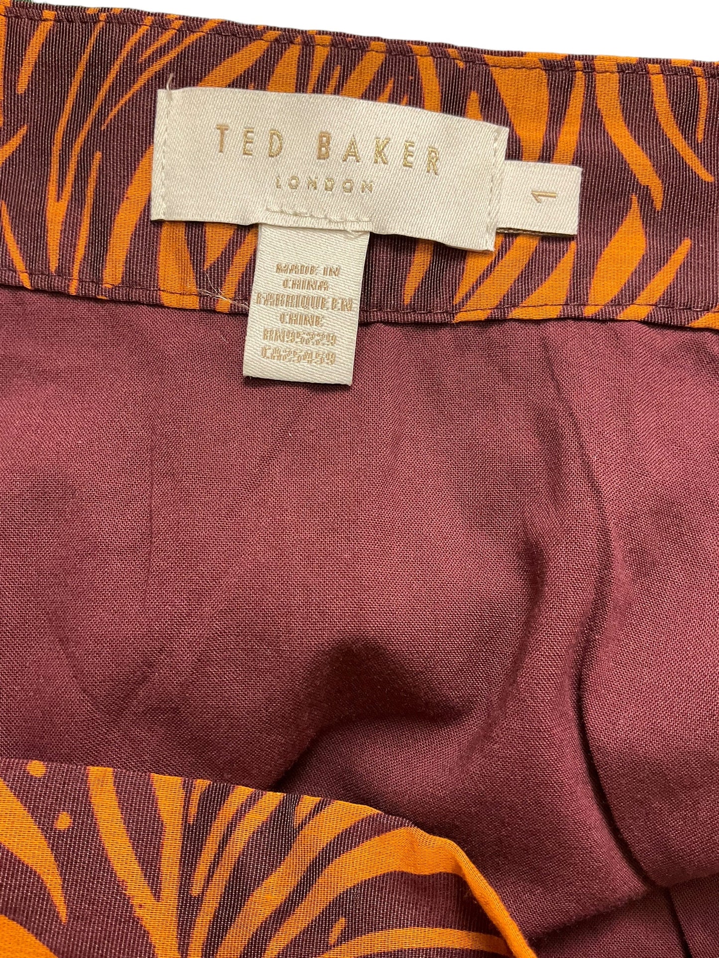 Skirt Mini & Short By Ted Baker In Orange, Size: M