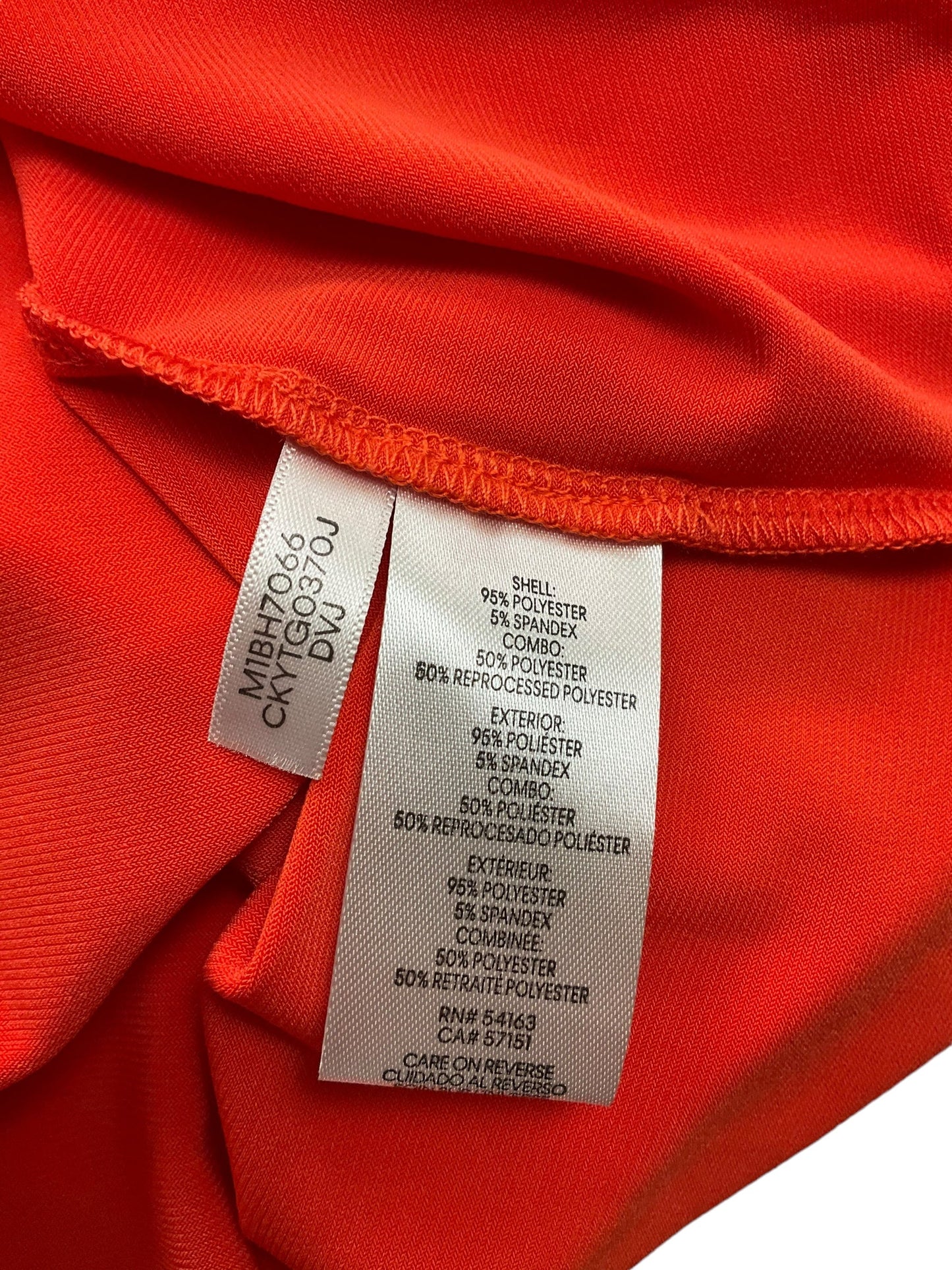 Top Short Sleeve By Calvin Klein O In Orange, Size: S