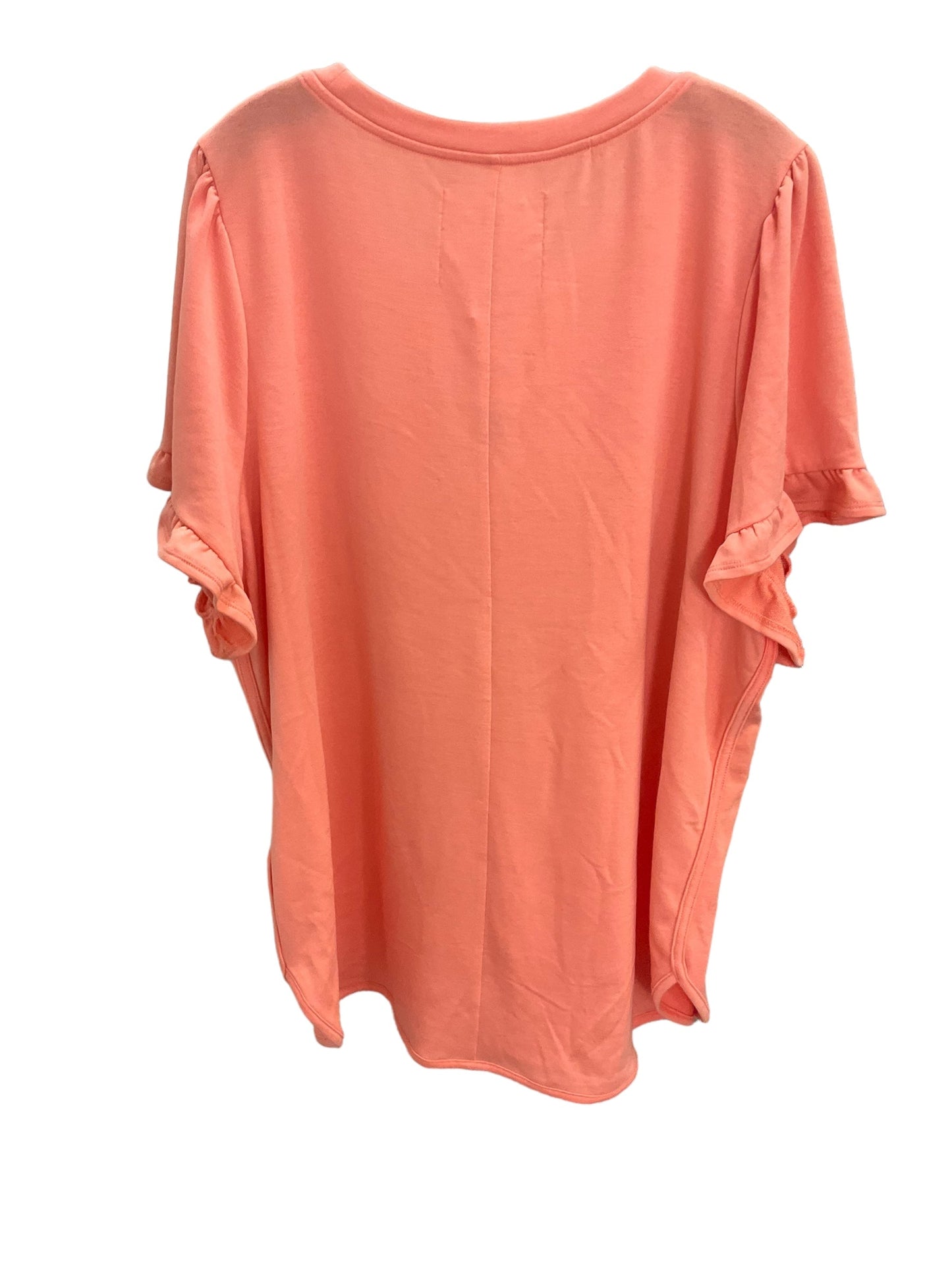 Top Short Sleeve By Cupio In Orange, Size: 3x