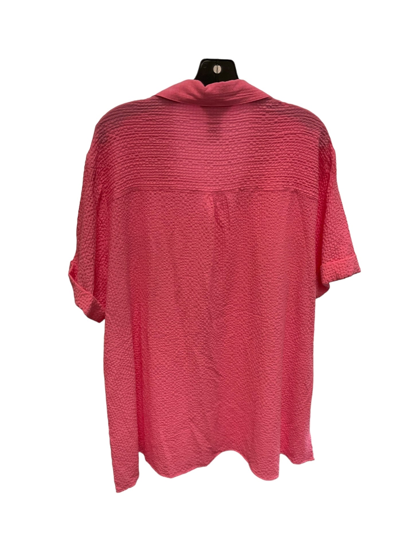 Top Short Sleeve By Multiples In Pink, Size: 2x