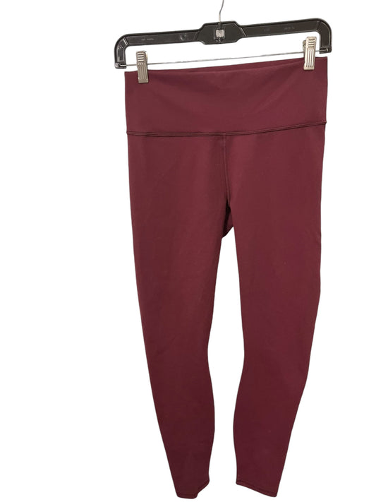 Athletic Leggings By Fabletics In Wine, Size: 10