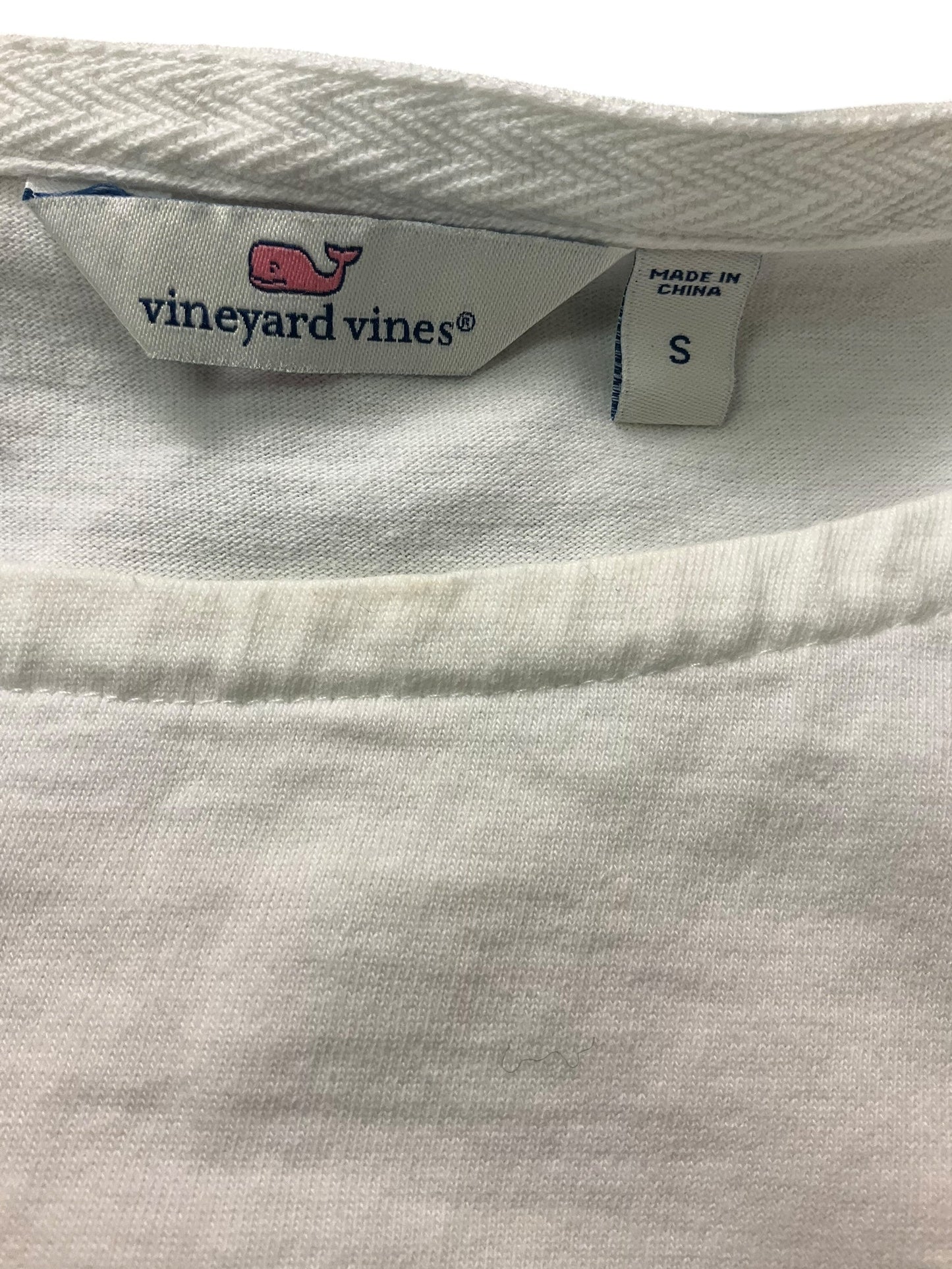 Dress Casual Midi By Vineyard Vines In Blue White, Size: S