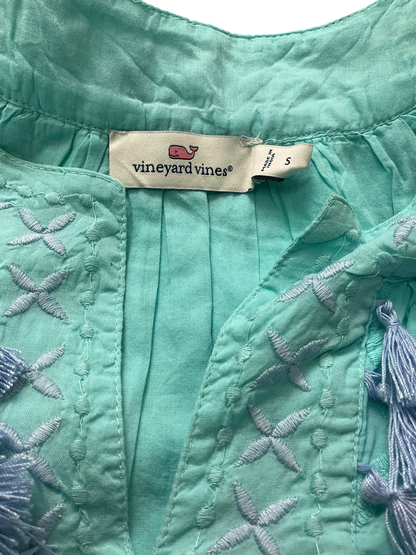 Dress Casual Short By Vineyard Vines In Teal, Size: S