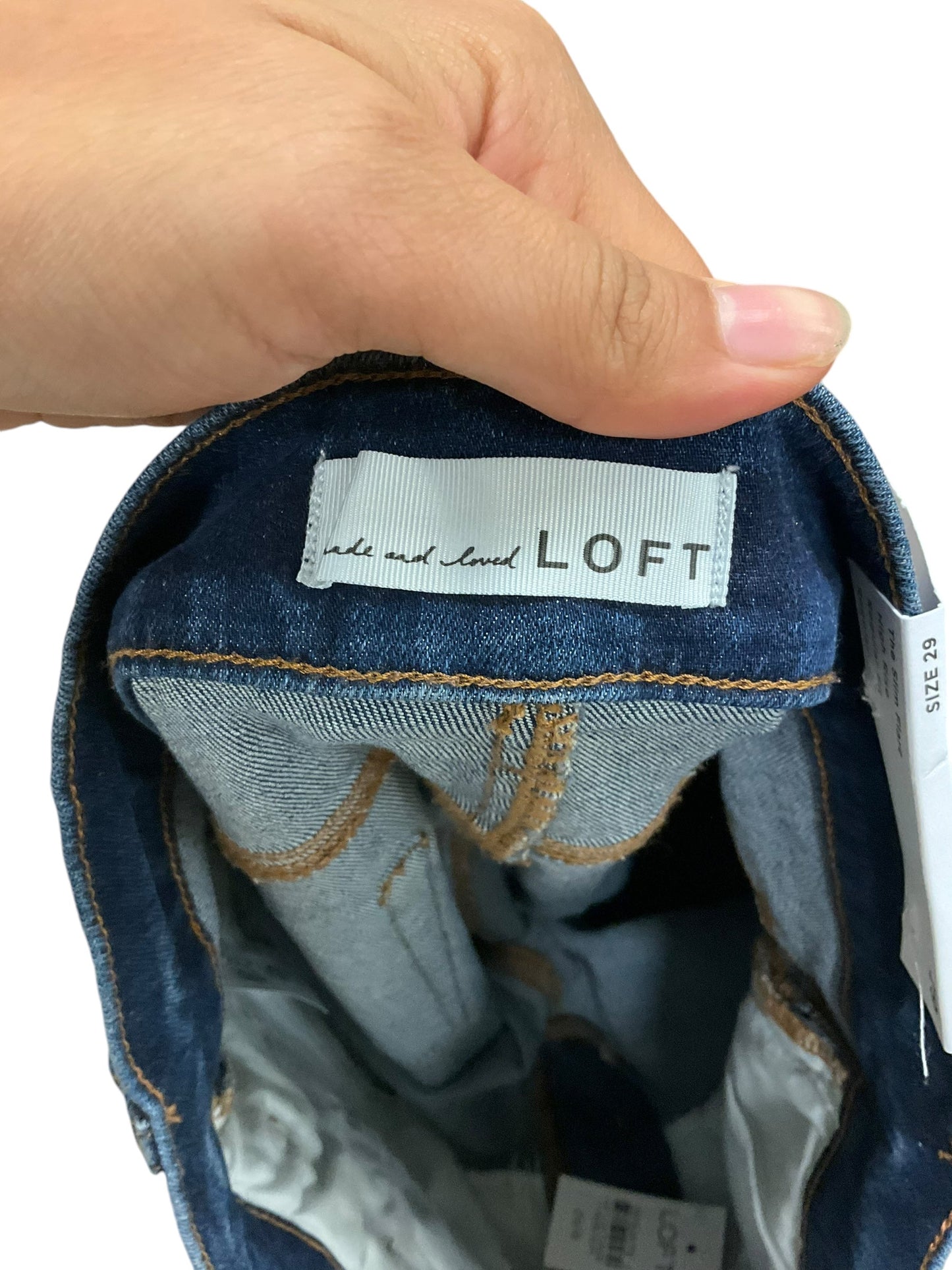 Jeans Flared By Loft In Denim, Size: 6