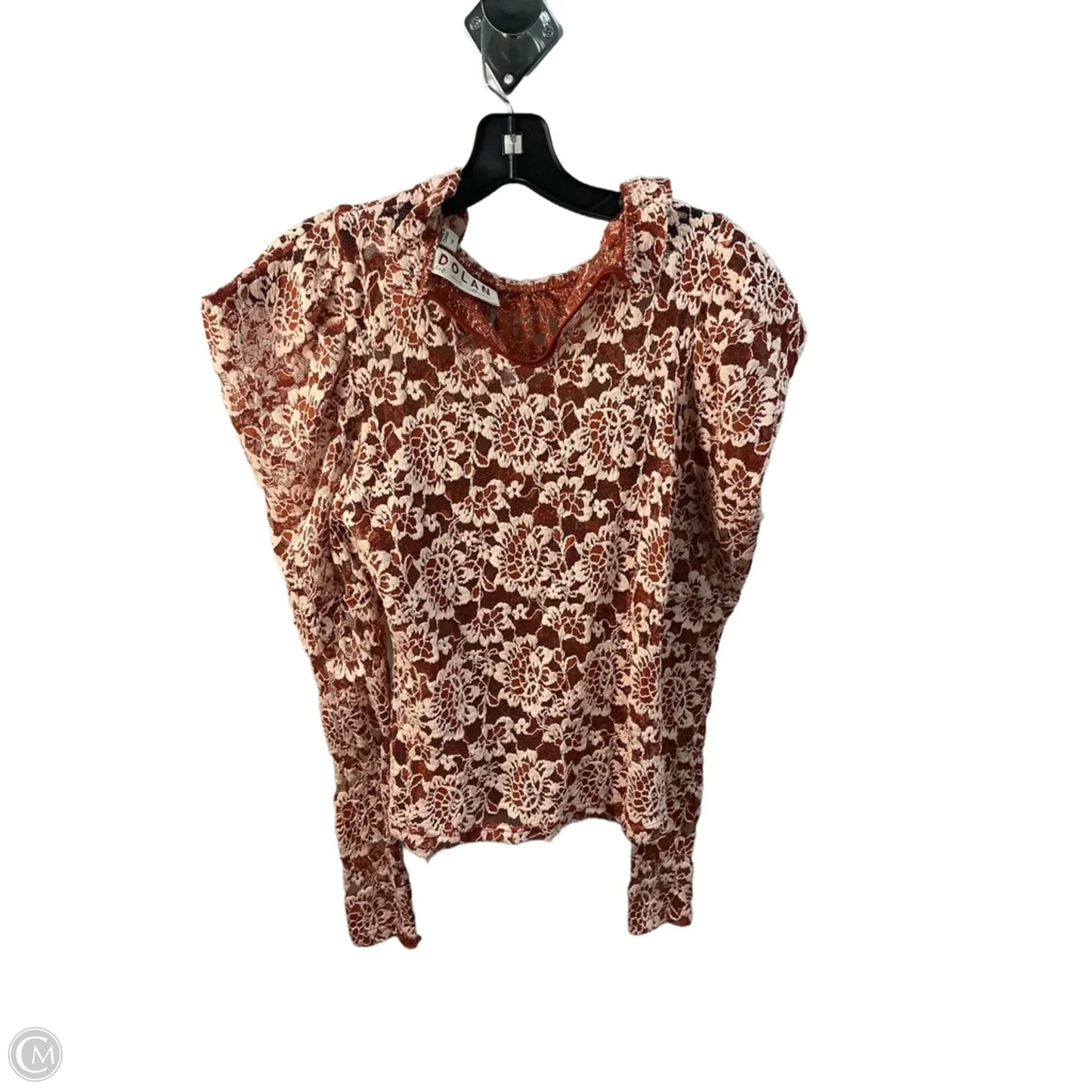 Top Long Sleeve By Dolan Left Coast In Orange, Size: Xs