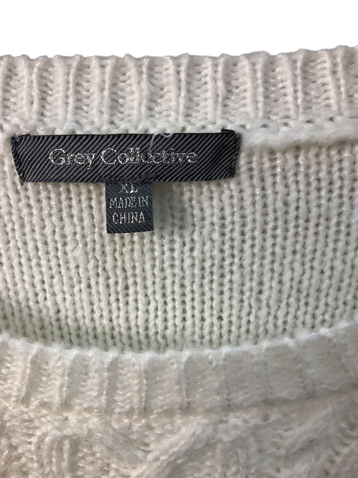 Sweater By Nordstrom In White, Size: Xl