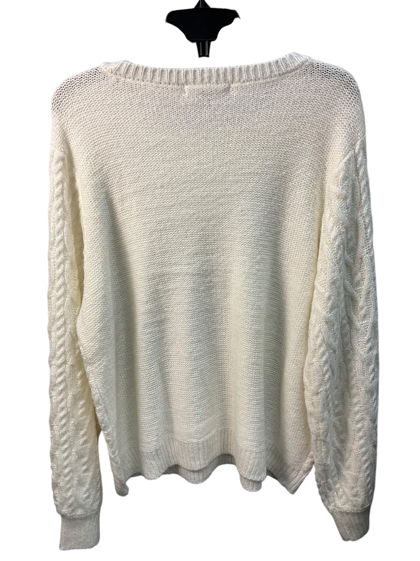 Sweater By Nordstrom In White, Size: Xl