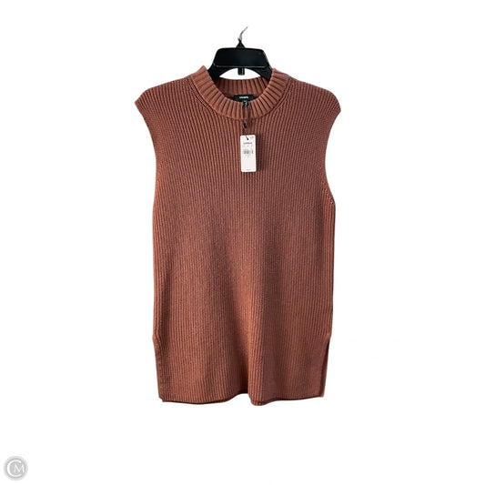 Sweater Short Sleeve By Express In Brown, Size: S