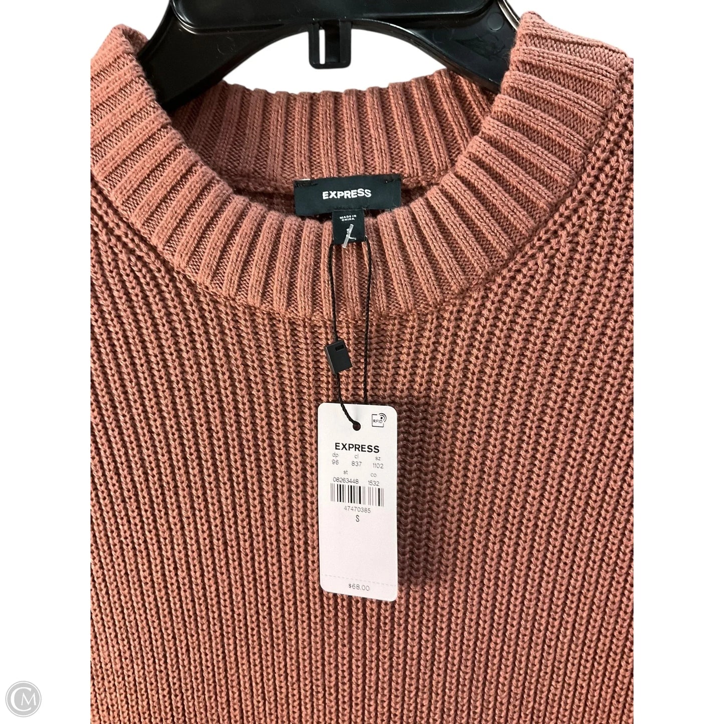 Sweater Short Sleeve By Express In Brown, Size: S