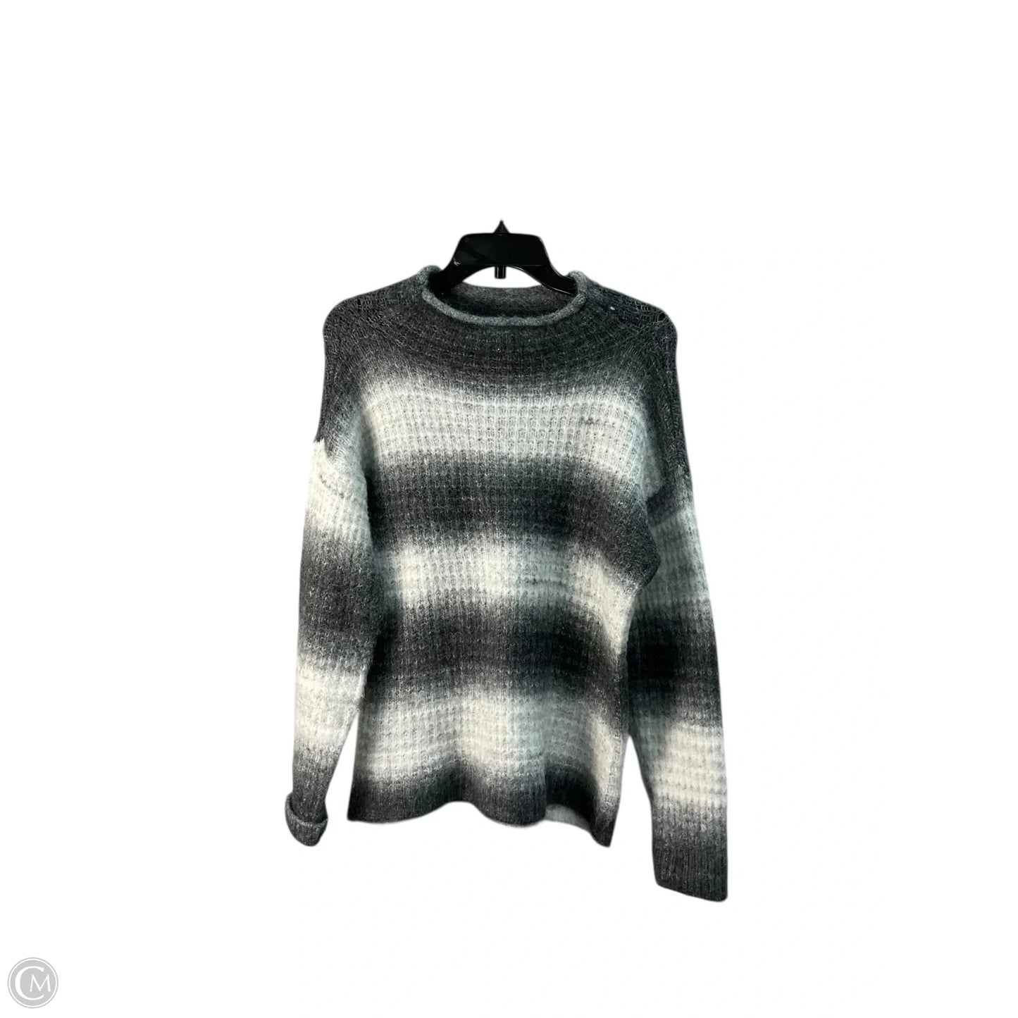 Sweater By Vince Camuto In Grey & White, Size: M