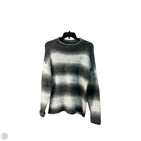 Sweater By Vince Camuto In Grey & White, Size: M