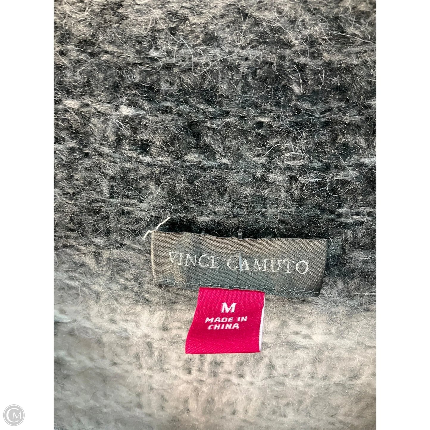 Sweater By Vince Camuto In Grey & White, Size: M