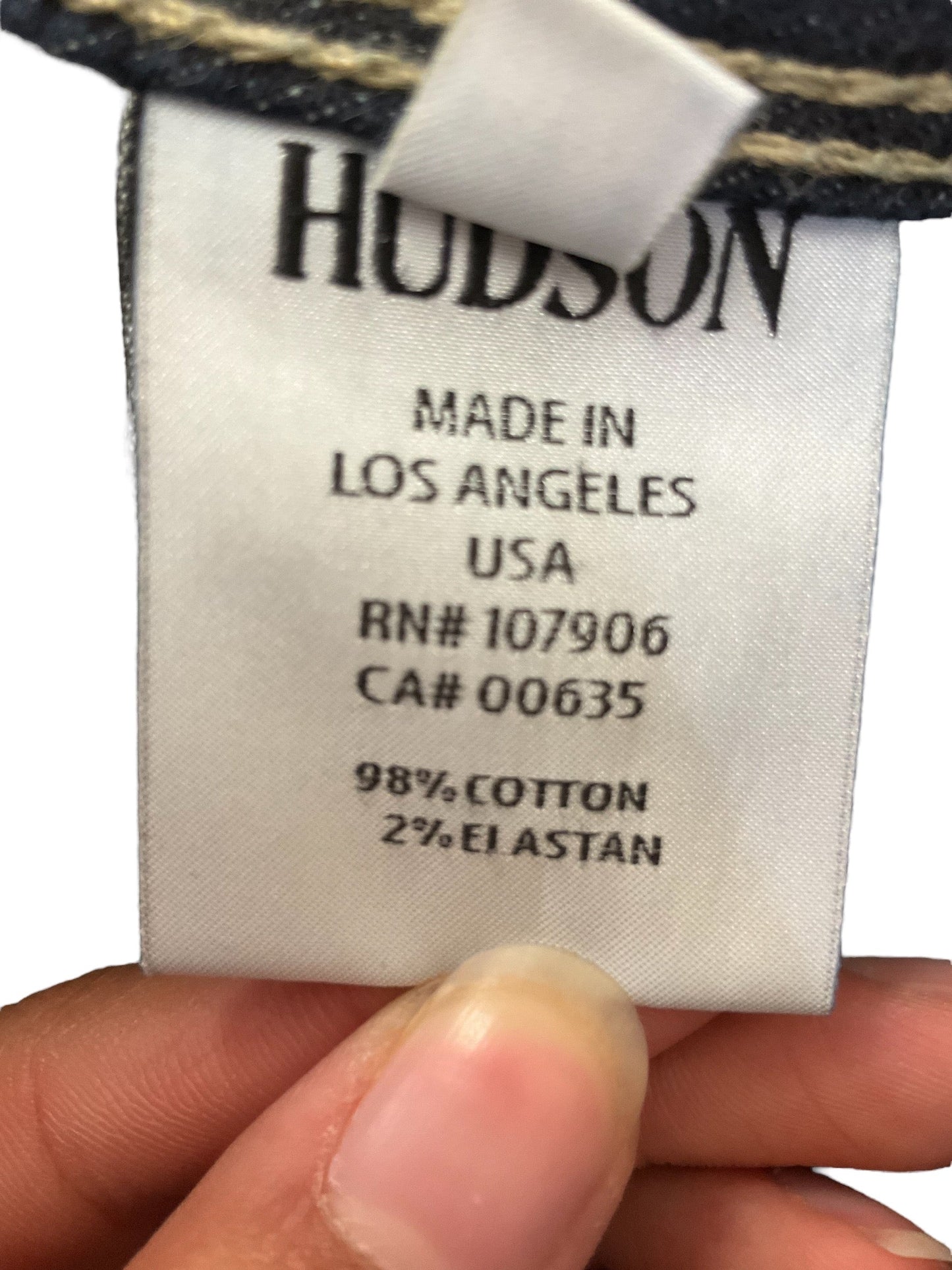 Jeans Designer By Hudson In Denim Blue, Size: 6