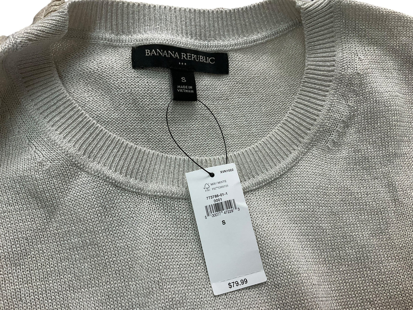 Sweater By Banana Republic In Ivory, Size: S