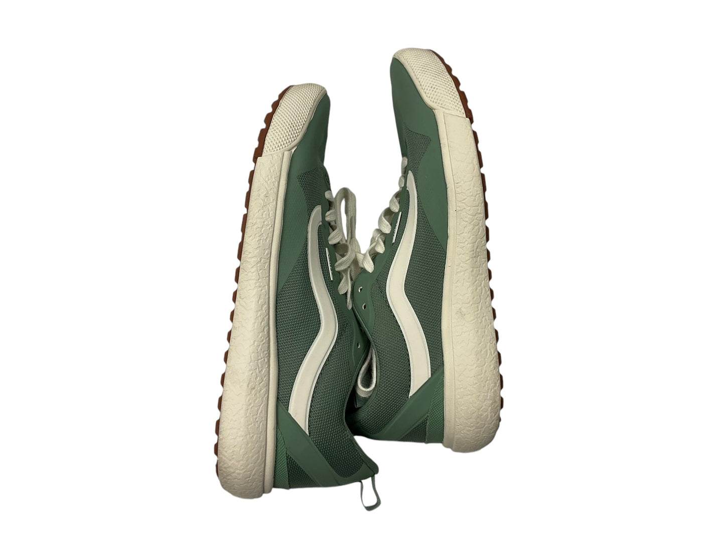 Shoes Athletic By Vans In Green, Size: 8