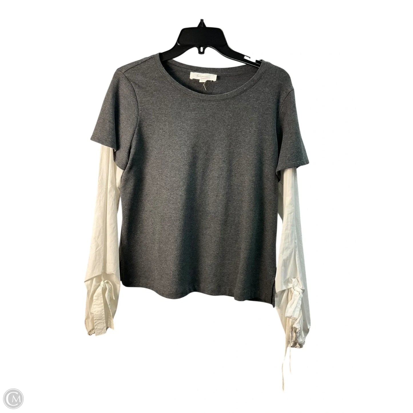 Top Long Sleeve By Vince Camuto In Grey, Size: S