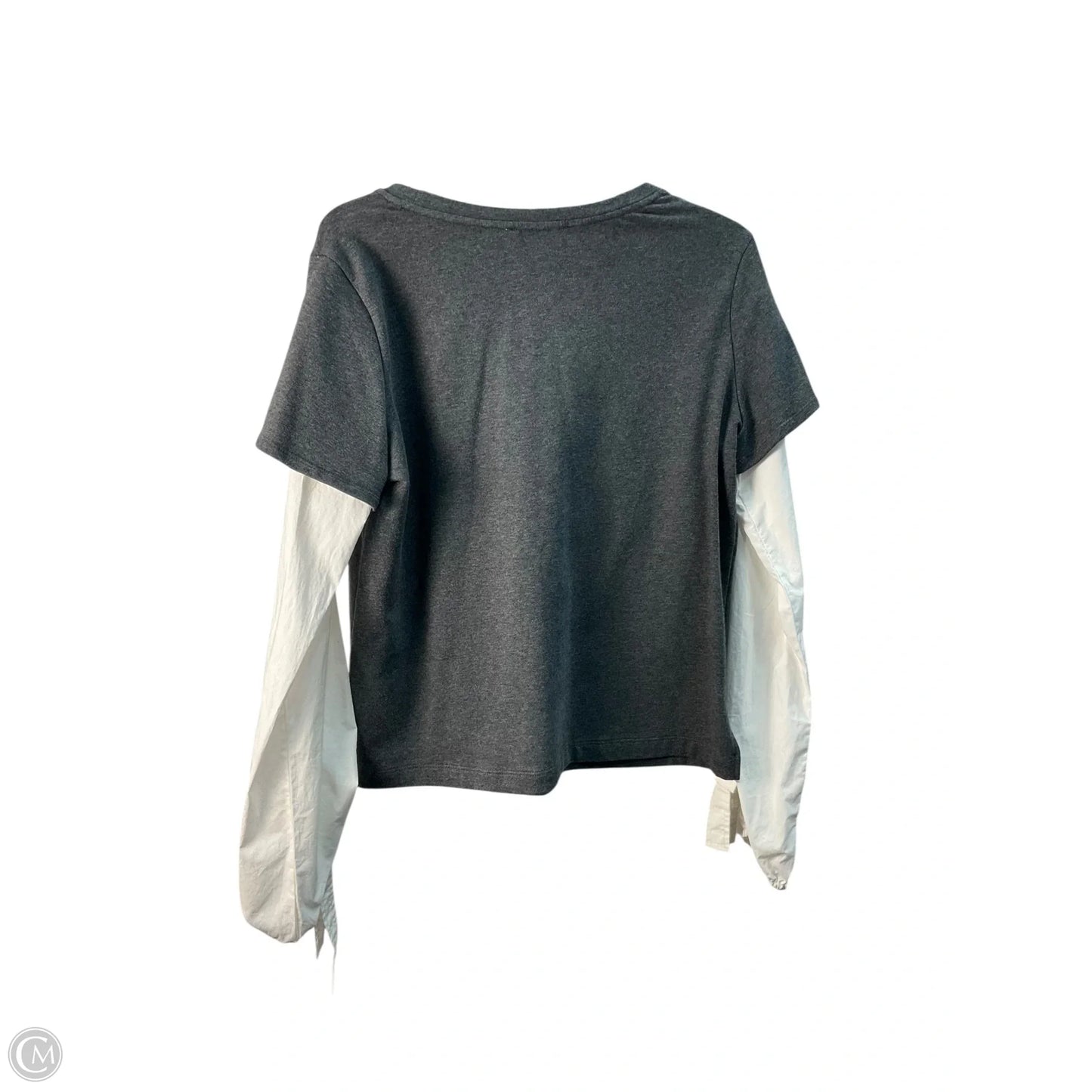 Top Long Sleeve By Vince Camuto In Grey, Size: S