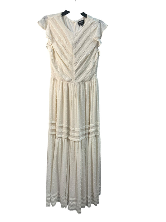 Dress Casual Maxi By Bardot In Ivory, Size: 6