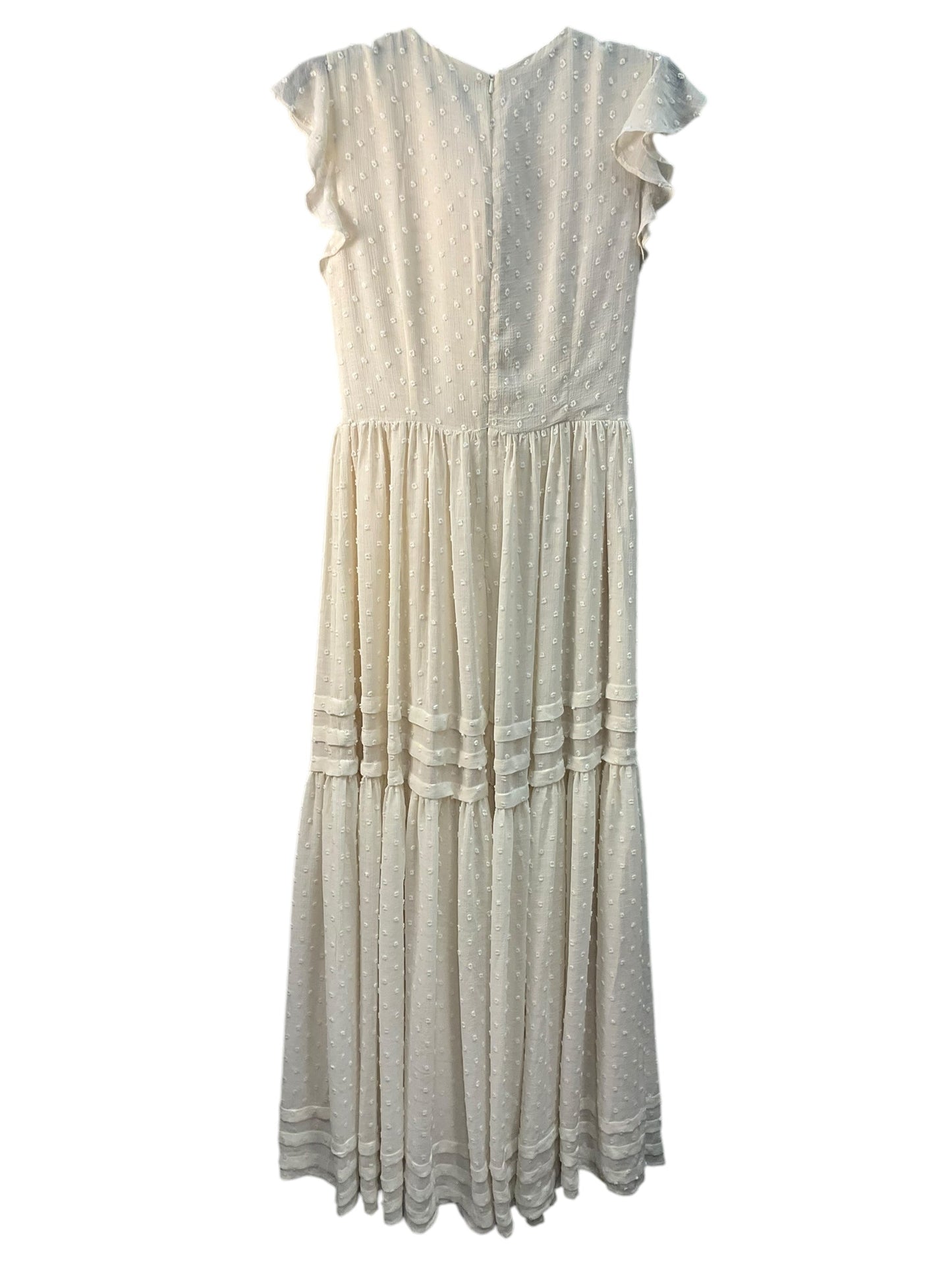 Dress Casual Maxi By Bardot In Ivory, Size: 6