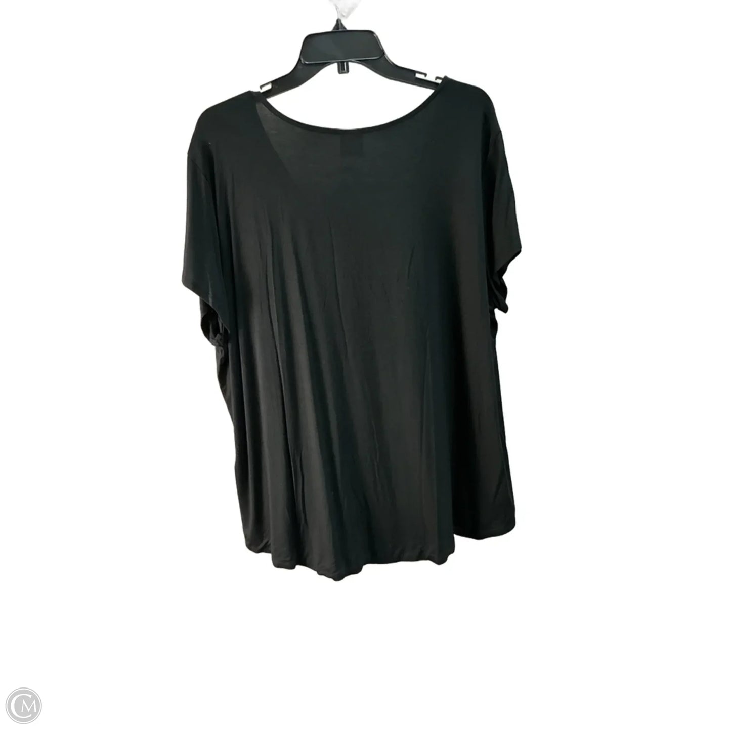 Top Short Sleeve By Soma In Black, Size: 22