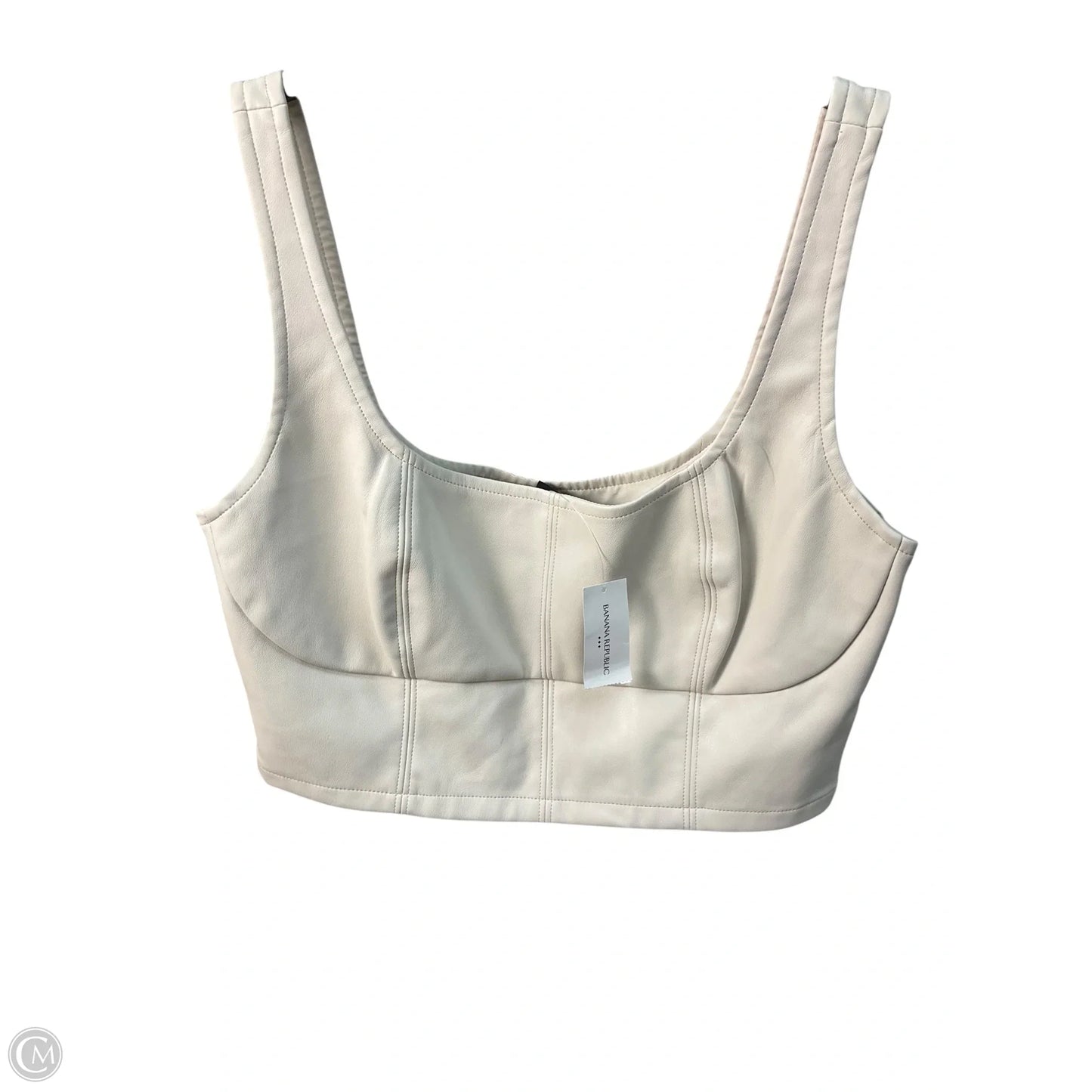 Top Sleeveless By Banana Republic In Cream, Size: S