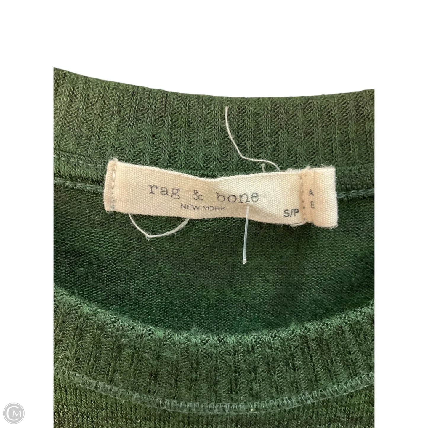 Top Sleeveless By Rag And Bone In Green & Grey, Size: S