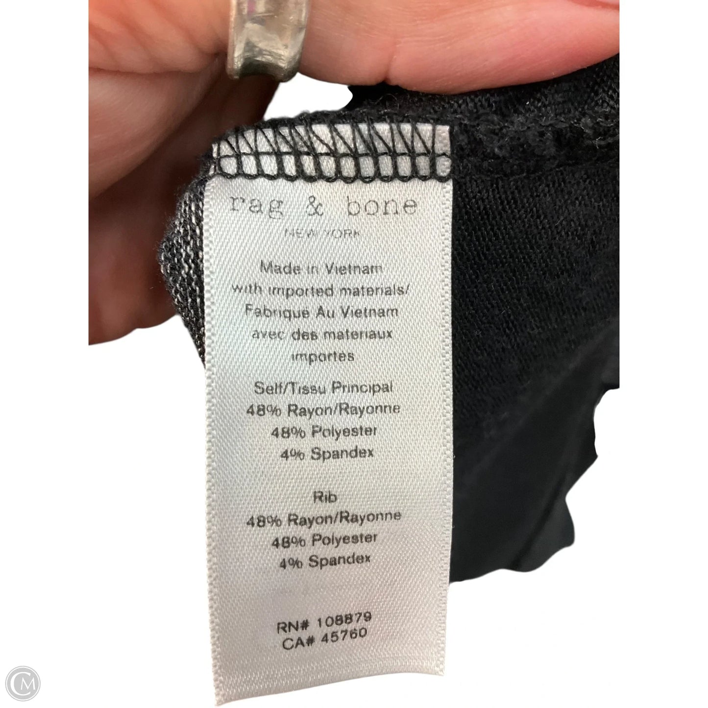 Top Sleeveless By Rag And Bone In Green & Grey, Size: S