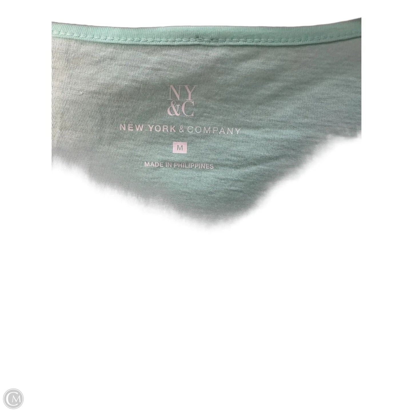 Top Sleeveless By New York And Co In Green, Size: M