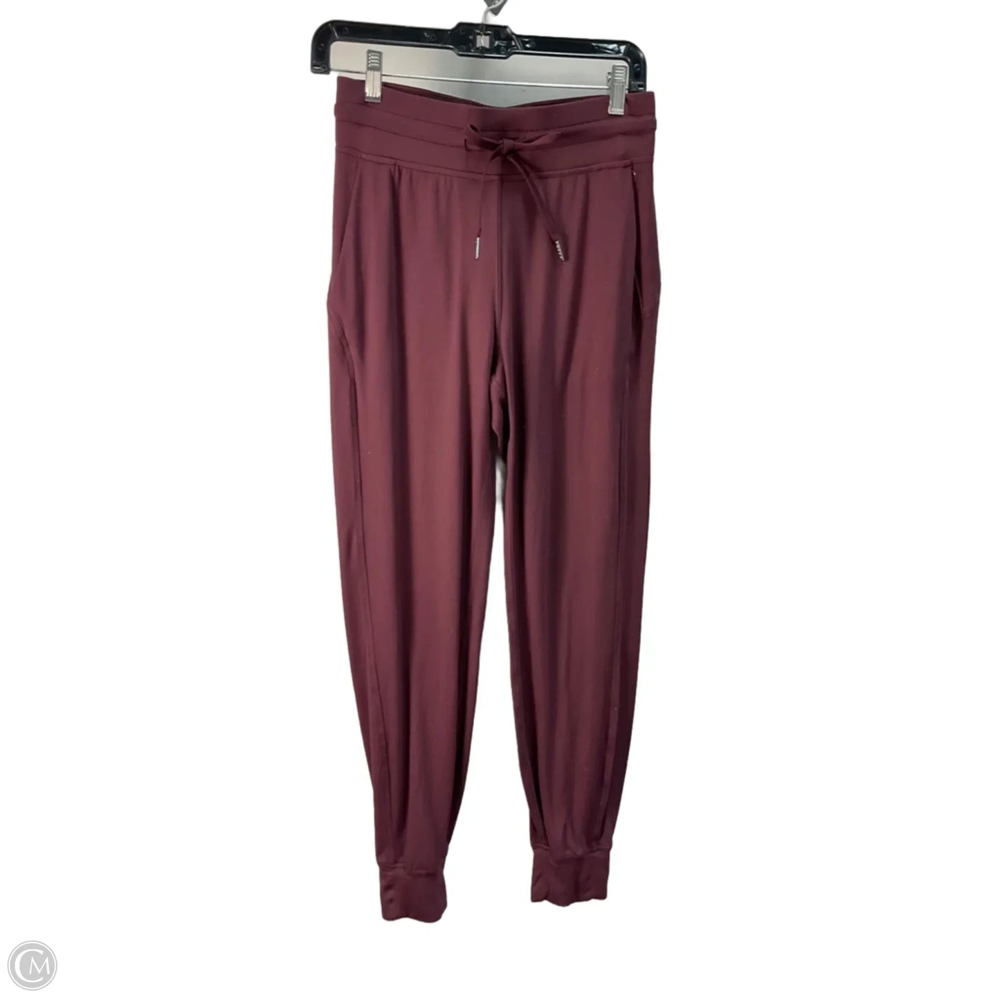Athletic Pants By Lululemon In Maroon, Size: S