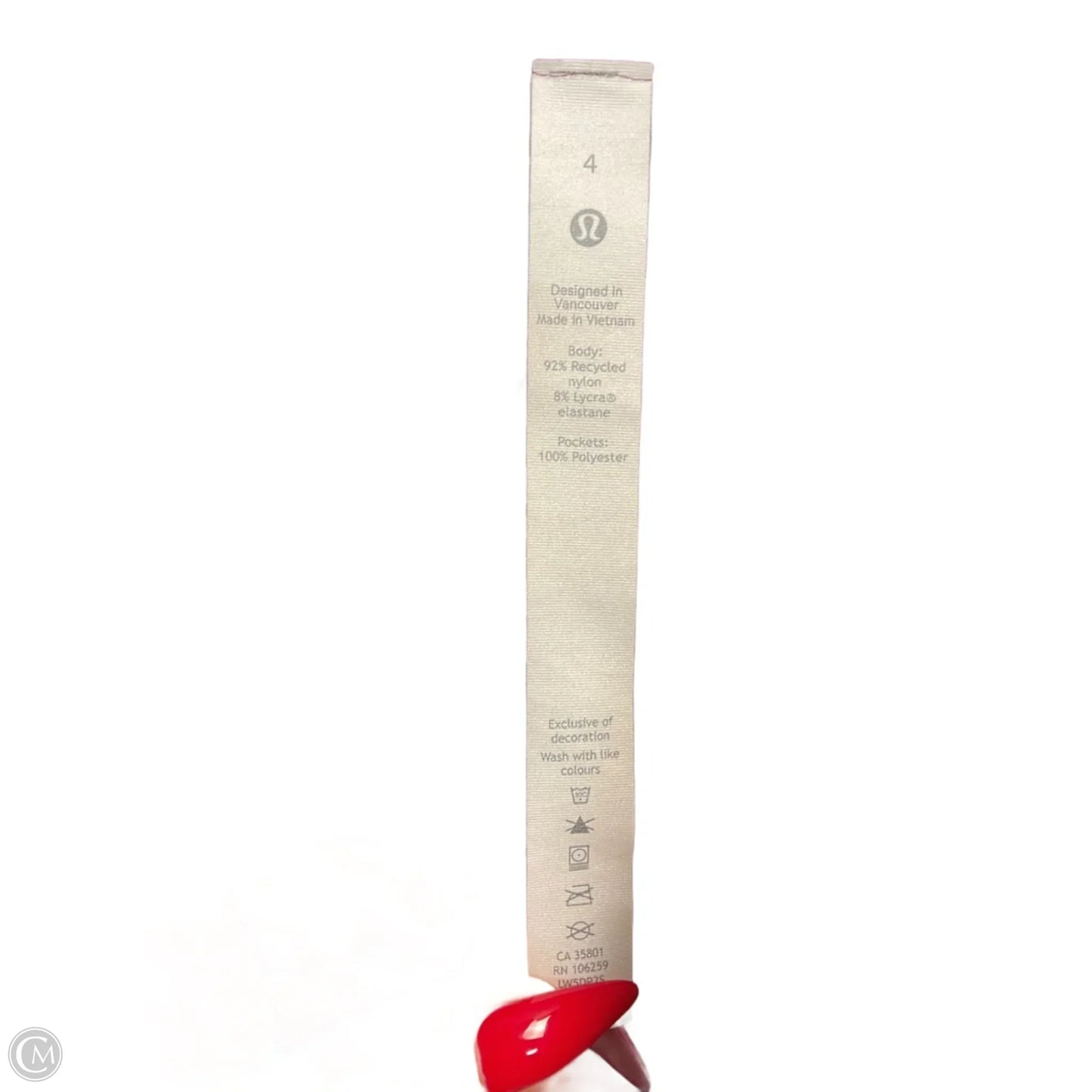 Athletic Pants By Lululemon In Maroon, Size: S