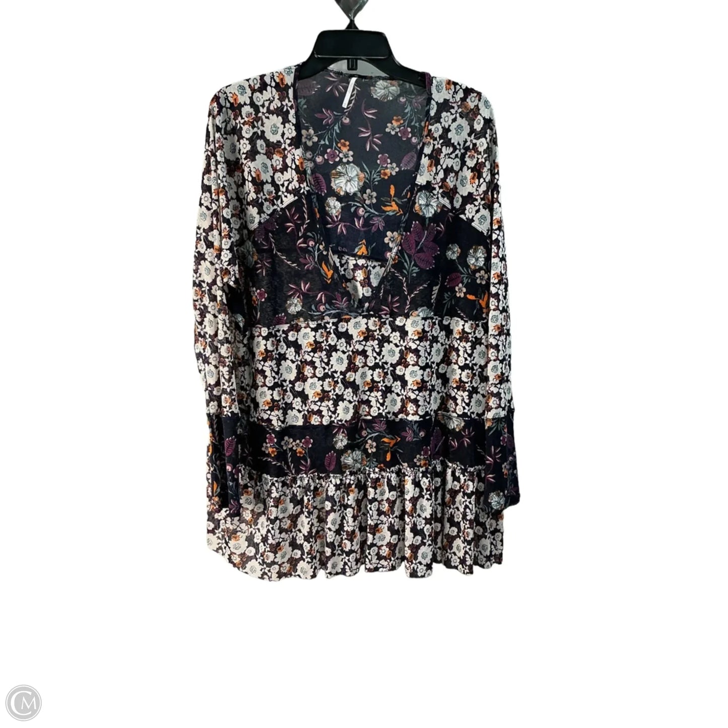Top Long Sleeve By Free People In Purple, Size: M