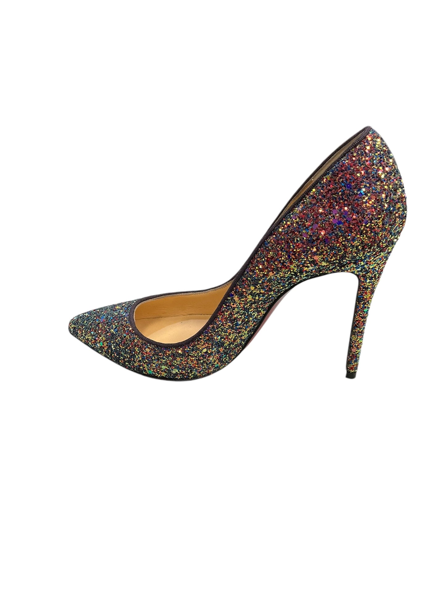 Shoes Luxury Designer By Christian Louboutin In Multi-colored, Size: 6