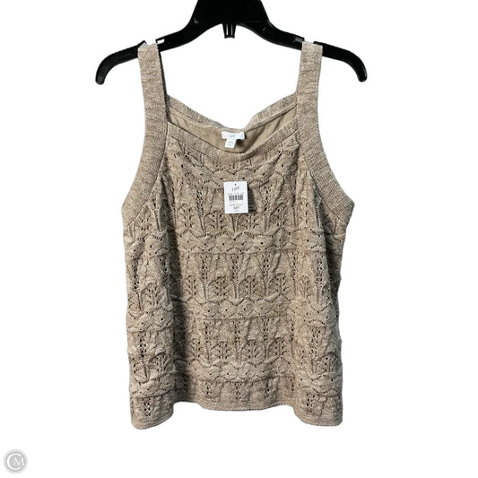 Top Sleeveless By J. Jill In Brown, Size: M
